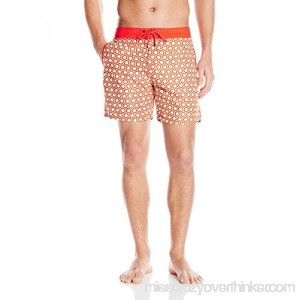 Mr. Swim Men's Honeycomb Chuck Swim Trunk Red 36 B017MNODH8
